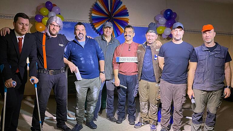 Lokalkolorit vom Feinsten präsentierten Daniel Sendelbach, Matthias Baunach, Gerald Wiegand, Martin Bauer, Jürgen Wiegand, Sebastian Rappelt, Frank Nöth und Fabian Lurz.