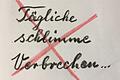 Tägliche Verbrechen, die es so nicht gibt       -  Durchgestrichen: Es gibt keine täglichen Verbrechen von Flüchtlingen an Deutschen!