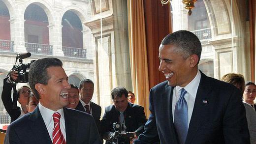 Barack Obama in Mexiko       -  US-Präsident Obama besucht zum ersten Mal den neuen mexikanischen Staatschef Peña Nieto. Foto: PRESIDENCY OF MEXICO