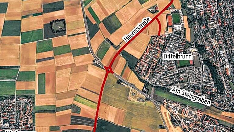 Strategischer Blick auf die Heeresstraße