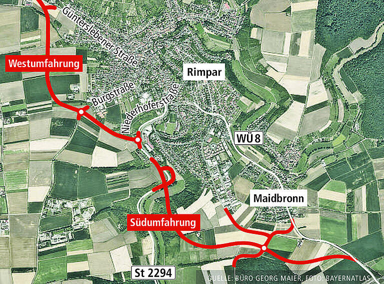 Rimpar: Warum kommt die Umgehungsstraße nicht voran? Rimpar: Warum kommt die Umgehungsstraße nicht voran?