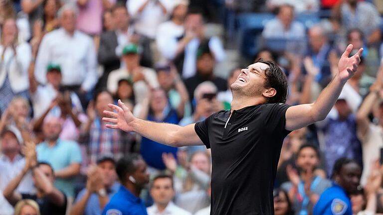 ATP-Tour - US Open       -  Taylor Fritz bejubelt den ersten Halbfinaleinzug bei einem Grand-Slam-Turnier seiner Karriere.