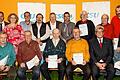 Zahlreiche Mitglieder wurden bei der CSU Obertheres für ihre langjährige Treue geehrt. Das Bild zeigt (vorne, von links) Hans Norbert Haller, Heinrich Firsching, Josef Säger, Rudolf Hartling und Hans-Peter Reise sowie (hinten, von links) Staatssekretär a.D. Dr. Albert Meyer, 1. Bürgermeister Matthias Schneider, stellvertretende Vorsitzende Manuela Weigl, Matthias Stadler, Günter Zaschka, Manfred Hümmer, Sascha Kess, Erwin Keller, Hans Männling, Karlheinz Ködel und CSU-Vorsitzenden und Landtagsabgeordneten Steffen Vogel.