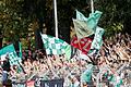 Die Fans des FC 05 Schweinfurt hoffen auf einen Heimsieg ihrer Mannschaft gegen den 1. FC Nürnberg II.