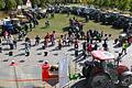 Ein imposantes Bild gab die Traktor-Parade beim Festgottesdienst des Kreisverbandes zum 75-jährigen BBV-Gründungsjubiläum ab.