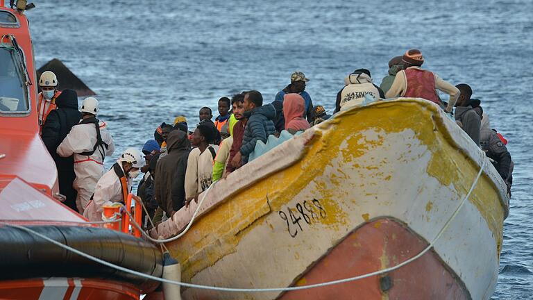 Migration auf den Kanaren       -  Die atlantische Migrationsroute gilt als eine der gefährlichsten der Welt (Archivbild).