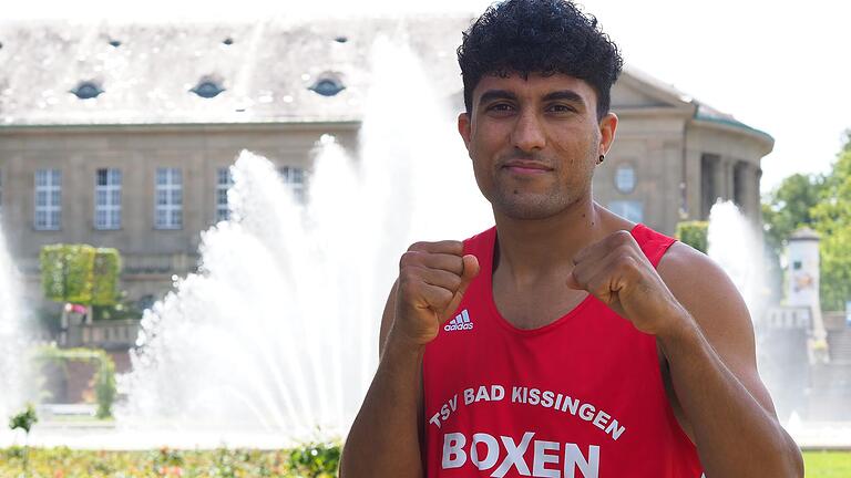 Mohammad Shadab, Boxer aus Bad Kissingen, ist Deutscher Meister im Mittelgewicht.