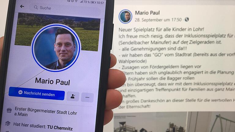 Lohrs Bürgermeister Mario Paul nutzt seinen privaten facebook-Account als Kanal für die Öffentlichkeitsarbeit der Stadt. Dass er dabei noch während laufender Sitzungen Unterlagen verbreitet, die den Stadträten im Vorfeld nicht zur Verfügung stehen, weckte nun harsche Kritik.