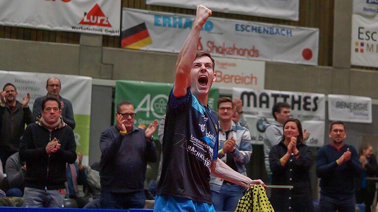 Mit zwei Siegen, darunter ein 3:2-Erfolg gegen Timo Boll, hatte Kilian Ort (Archivbild) einen großen Anteil am 3:2-Erfolg des TSV Bad Königshofen beim Tabellenführer Borussia Düsseldorf.