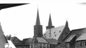 Rückführung der Frankenapostel nach Würzburg - hier Auszug aus Gerolzhofen - Juli 1949