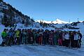 Die Skifahrer vom FV Dingolshausen im Salzburger Land.