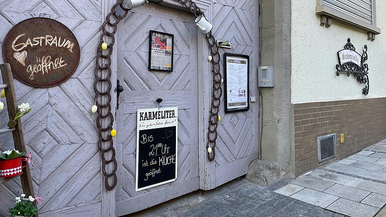 Das Restaurant Schmiede in der Bauerngasse von Bad Neustadt schloss zum 31. März 2024. Das Restaurant Schmiede in der Bauerngasse von Bad Neustadt schloss zum 31. März 2024.