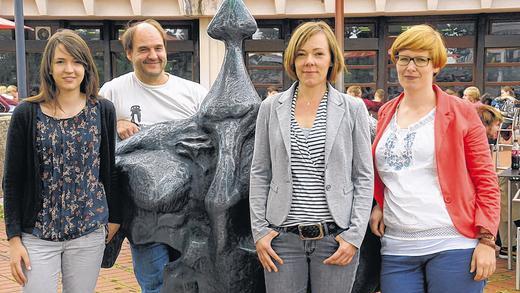 In ihren Händen liegt die Leitung der Studierwerkstatt (von links): Svenja Cramer, Jürgen Kempf, Isabel Fraas und Andrea Bähr.