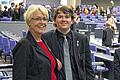 Nachwuchspolitiker aus dem Haßgau: Susanne Kastner und Laurenz Werb im Plenarsaal des Deutschen Bundestages