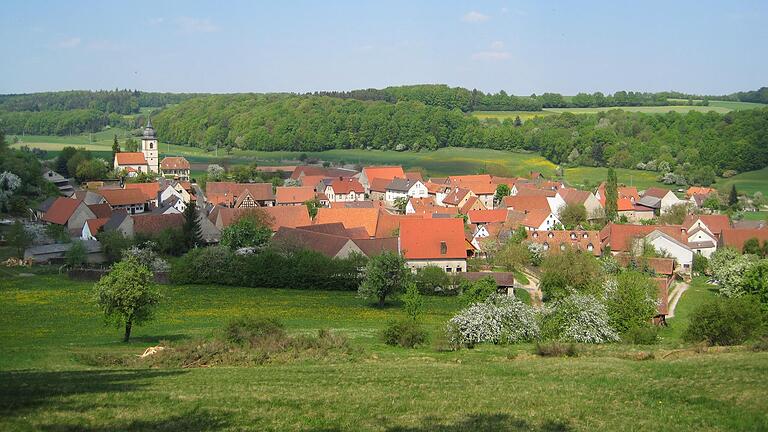 Ebersbrunn im Steigerwald, ein Ortsteil von Geiselwind.