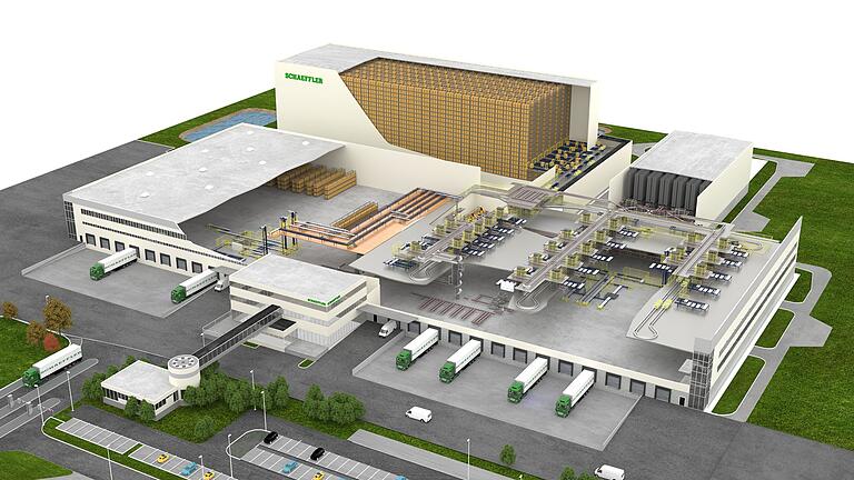 Schaeffler Logistikzentrum, Kitzingen       -  Schaeffler AG: Europäisches Distributionszentrum (EDZ) Mitte, Logistikzentrum, im Gewerbegebiet conneKT, Kitzingen