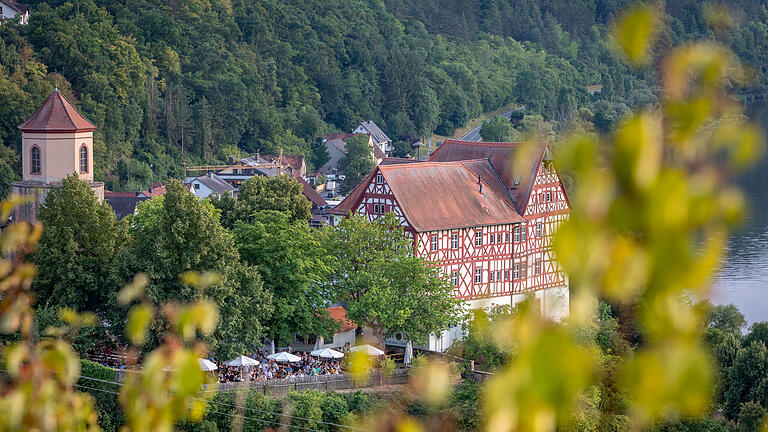 Blick auf Schloss Homburg vom Kallmuth aus.