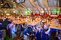 Gaudi im Festzelt mit den 'Würzbuam' bei der Laurenzi-Messe 2018. Sie spielen in diesem Jahr beim Tag der Vereine am Dienstag, 9. August. (Archivbild)