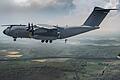 Ein Airbus A400M mit Fallschirmspringern der Infanterieschule Hammelburg bei einer vergangenen Ausbildung.