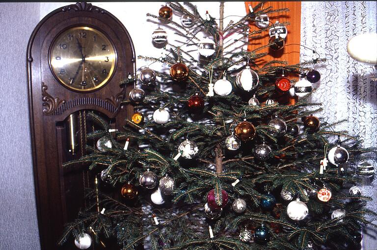 Lauscha-Christbaum. Erst um 1600 soll der Brauch des Aufstellens eines Christbaums im Grabfeld eingeführt worden sein. Häufig wurden Christbaumkugeln aus Lauscha und dem Thüringer Wald aufgehängt, die im Tausch gegen landwirtschaftliche Erzeugnisse erworben wurden. Lauscha-Christbaum. Erst um 1600 soll der Brauch des Aufstellens eines Christbaums im Grabfeld eingeführt worden sein. Häufig wurden Christbaumkugeln aus Lauscha und dem Thüringer Wald aufgehängt, die im Tausch gegen landwirtschaftliche Erzeugnisse erworben wurden.