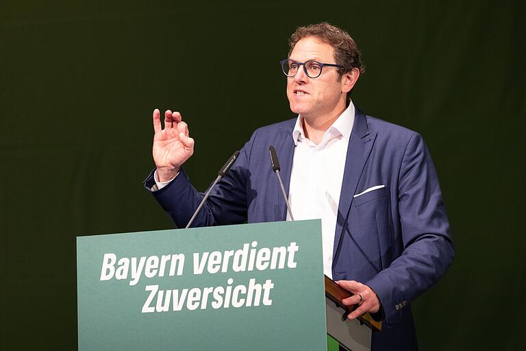 Würzburgs Zweiter Bürgermeister Martin Heilig (Grüne) beim Landesparteitag seiner Partei im Oktober.