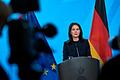 Statement Baerbock zum Eklat im Oval Office       -  Man könne nicht bis zur Bildung einer neuen Bundesregierung warten, sagte Baerbock.