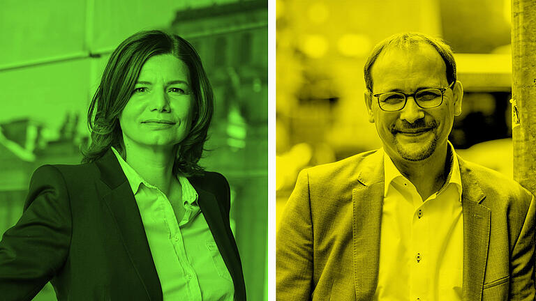 Grün-gelb auf unterfränkisch: Die Bundestagsabgeordneten Manuela Rottmann (Grüne) und Karsten Klein (FDP) sprechen im Interview über Koalitionsperspektiven nach der Wahl.