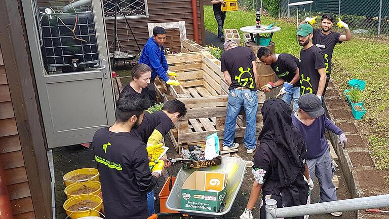 Bei der 72-Stunden-Aktion wurde rund um das Marktheidenfelder Jugendzentrum fleißig gearbeitet.