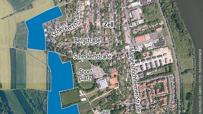 Grafik Wohnbebauung Zell Foto:Grafik Main-Post
