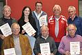 Ein Teil der Geehrten des TSV Prosselsheim mit dem Vorstand.&nbsp;
