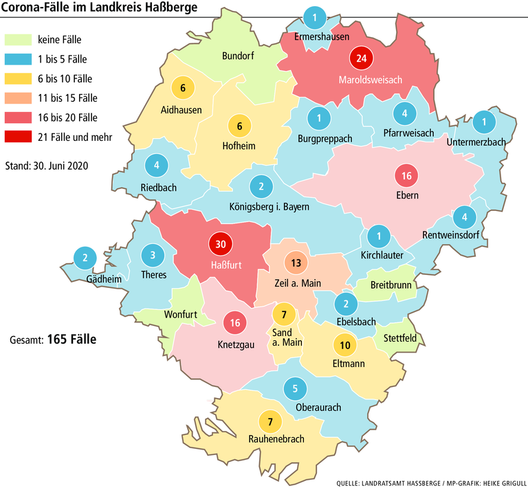 Maroldsweisach ist der Corona-Hotspot im Haßbergkreis