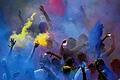 Farbenprächtiger Feierspaß: Beim Holi-Festival (im Bild eine Party am 8. Juni 2013 im Neuland-Park in Leverkusen) werfen die Besucher Farbpulver in die Luft. Ursprünglich wird das Festival in Nord-Indien zu Frühjahrsbeginn gefeiert und um böse Geister zu vertreiben. Am 21. Juli liegt nun im Mellrichstädter Hainberg-Areal Farbe in der Luft.