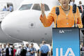 Luftfahrt startet durch: Bundeskanzlerin Angela Merkel bei der Eröffnung der Internationalen Luft- und Raumfahrtausstellung ILA.DPA