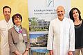 Stehen beispielhaft für die Kooperation zwischen Klinikum Main-Spessart und Uniklinik Würzburg: Prof. Dr. Jörg Pelz (Uniklinik), Brigitte Götz (Geschäftsleiterin am Kreiskrankenhaus Lohr), Dr. Karsten Schmidt (Uniklinik) und Cornelia Köstler (Geschäftsleiterin am Kreiskrankenhaus Karlstadt, von links).