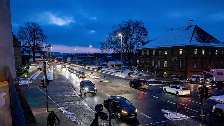 Schnee und Eis in und um Schweinfurt am 19. Januar 2024