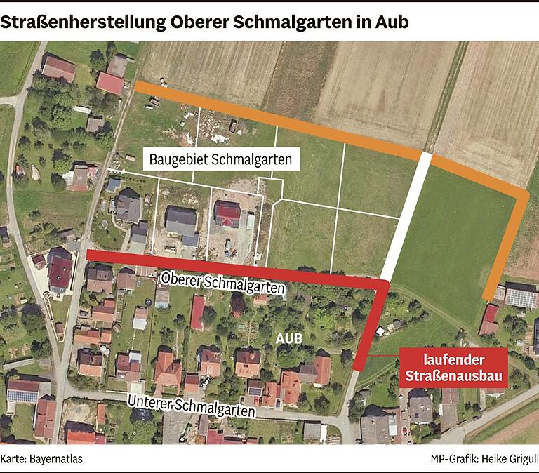 Straßenbau mit Folgen: Warum eine 83-Jährige im Bad Königshöfer Stadtteil Aub 141.000 Euro zahlen muss Straßenbau mit Folgen: Warum eine 83-Jährige im Bad Königshöfer Stadtteil Aub 141.000 Euro zahlen muss