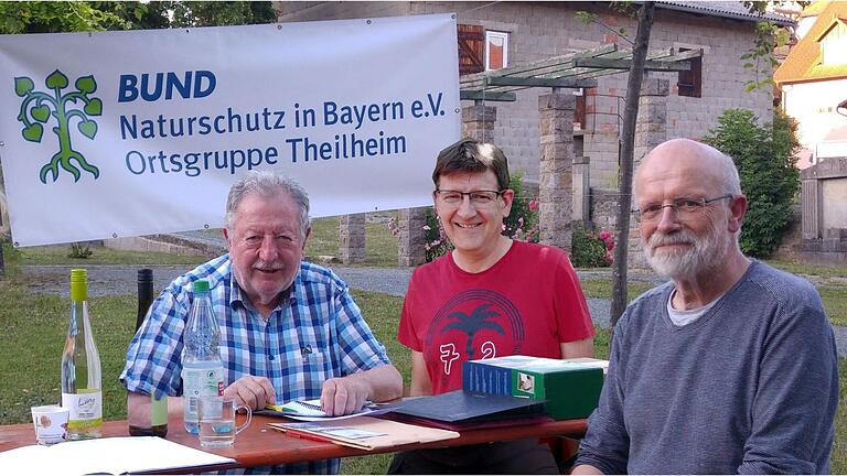 Vorstand der BN-OG Theilheim (von links): Fred Stahl, Oliver Köster, Johannes Kraus (Vorsitzender)