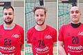 Dieses Trio wird in der kommenden Saison in der ersten Handball-Mannschaft des TSV Lohr auflaufen: (von links) Vukasin Popovic, Lorenz Schmitt und Nikola Becejac.