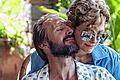 Szene aus  &bdquo;A Bigger Splash&ldquo; mit den Hauptdarstellern Raf Simons und Tilda Swinton.