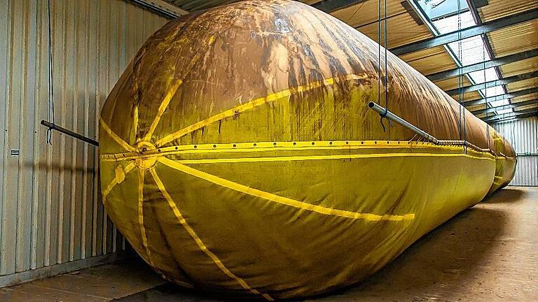 Die Zeppeline sind mit Biogas gefüllt. Die Zeppeline sind mit Biogas gefüllt.
