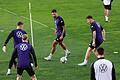 Vor Bosnien-Herzegowina - Deutschland - Training       -  Tim Kleindienst (M), hier beim Abschlusstraining in Zenica, bestreitet sein erstes Länderspiel.