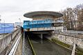 Das Quellenbachparkhaus neben dem Hauptbahnhof. Das Parkhaus wird Stück für Stück abgerissen und ist seit mehreren Monaten bereits zum großen Teil gesperrt.