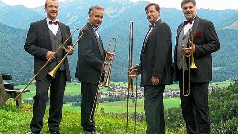 Gastiert in Zeilitzheim: das Posaunenquartett &bdquo;Opus 4&ldquo;.