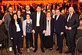 Er wollte vorne stehen: SPD-Chef Florian von Brunn (Mitte) beim Neujahrsempfang der SPD Würzburg Stadt und Land mit Parteifreunden (von links): Tobi Grimm, Christine Haupt-Kreutzer, Lore Koerber-Becker, Alexander Kolbow, Freya Altenhöner, Eva Maria Linsenbreder, Jojo Schulz, Volkmar Halbleib und Bernd Rützel.&nbsp;
