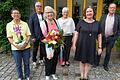 Der neue Vorstand des Fördervereins der Villschen Altenstiftung (von links): Beisitzerin Ingrid Poiger, 2. Bürgermeister Norbert Klein, die bisherige 1. und nunmehrige 2. Vorsitzende Gitta Biedermann, Schriftführerin Marianne Schreiner, die neue Vorsitzende Sigrid Brunner und Beisitzer Michael Weiß.