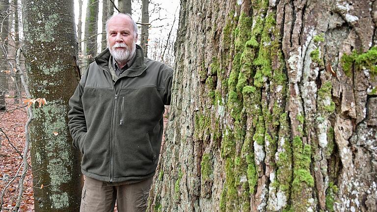 Wo die alten Eichen trotzig ragen: Förster Edwin Spahn im Forstrevier Rohrbrunn, das er 28 Jahre lang, von 1981 bis 2009, geleitet hat. Der 64-Jährige ist vor kurzem in Ruhestand gegangen. Wo die alten Eichen trotzig ragen: Förster Edwin Spahn im Forstrevier Rohrbrunn, das er 28 Jahre lang, von 1981 bis 2009, geleitet hat. Der 64-Jährige ist vor kurzem in Ruhestand gegangen.