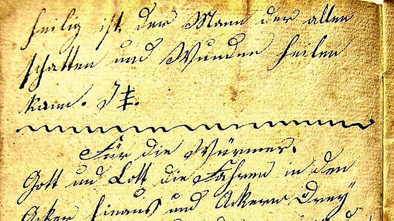 Segenstillendes Büchlein: Der Besitzer Alten Freiung hat 1833 diesen abergläubischen Spruch in sein „segenstillendes Büchlein“ geschrieben. Segenstillendes Büchlein: Der Besitzer Alten Freiung hat 1833 diesen abergläubischen Spruch in sein „segenstillendes Büchlein“ geschrieben.