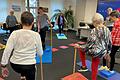 Sturzpräventionstraining im Sandberger Rathaus.