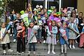 16 Mädchen und zwölf Buben besuchen seit Dienstag die Klasse 1b der Grundschule Hofheim. Sie werden von Lehrerin Margitte Hardung-Eller unterrichtet.