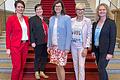 Bei der Veranstaltung im Bayerischen Landtag (von links): Katharina Kemmer, Elke Kuttenkeuler, Landtagspräsidentin Ilse Aigner, Andrea Behr und Alexandra Neuberger.